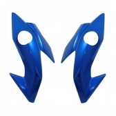Par Carenagem Acabamento Lateral Farol Moto Titan 160 Ex 2016 2017 2018 2019 2020 2021 Bananinha Mod Original - Azul Twister