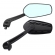 Par De Espelho Retrovisor Esportivo Preto Universal P/ Motos