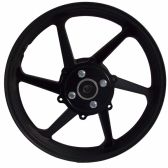 Roda Liga Leve Magnésio Moto Bros 160 ESDD ( Freio a Disco Nas Duas Rodas ) 6 Palitos Preta - Scud