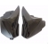 Par De Tampa Lateral Moto Honda Cg Fan 150 2011 2012 2013 Carenagem Modelo Original Preta