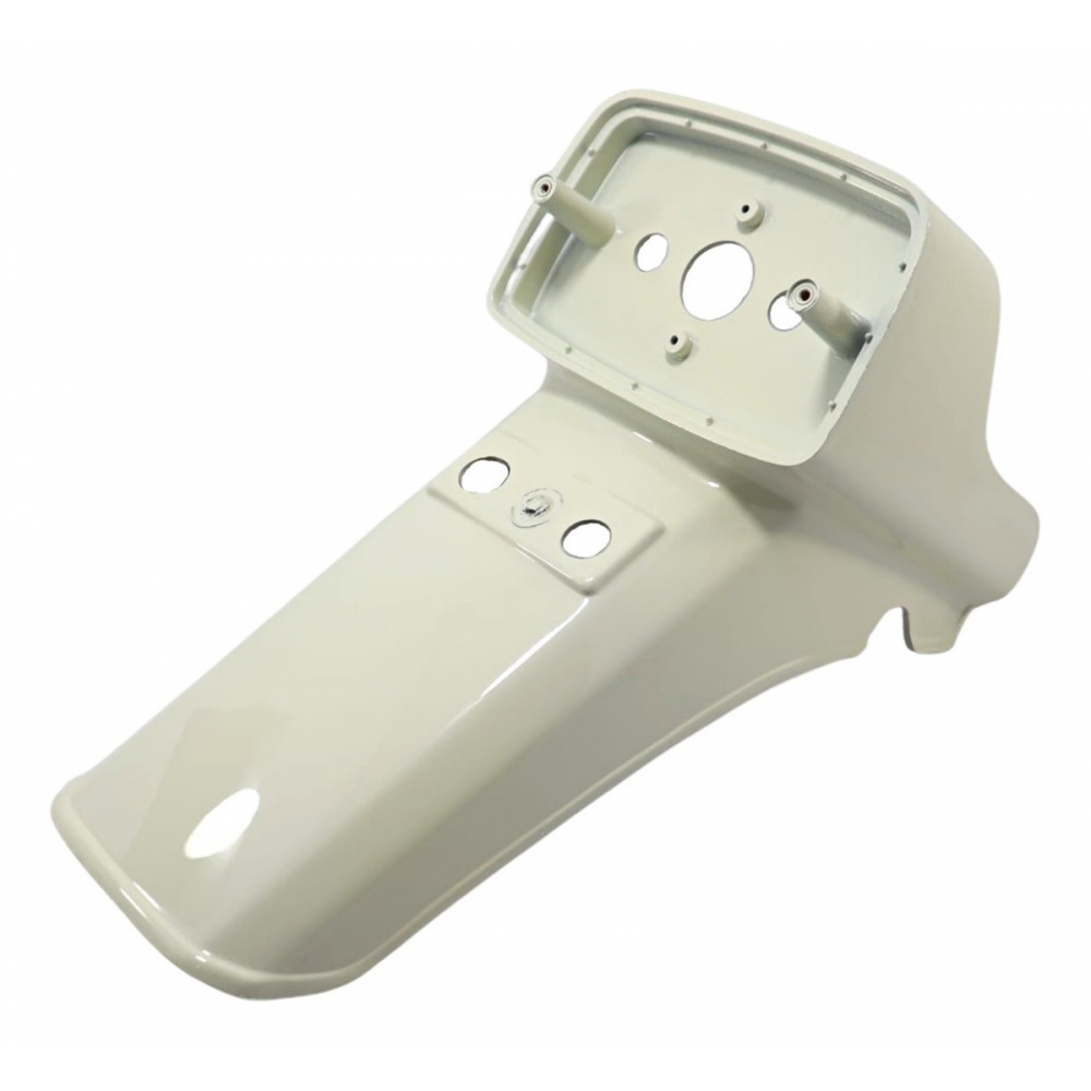 Paralama Traseiro Moto Cg 125 1983 1984 1985 1986 1987 1988 1989 Ml 125 Turuna Rabeta Suporte Placa Branco Paramotos