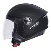 Capacete Aberto Joy 23 By Taurus Custom Preto Brilho Couro - Preto