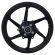 Roda Liga Leve Magnésio Moto Bros 150 Bros 160 ESD (Disco Dianteiro) 6 Palitos Preta - Scud
