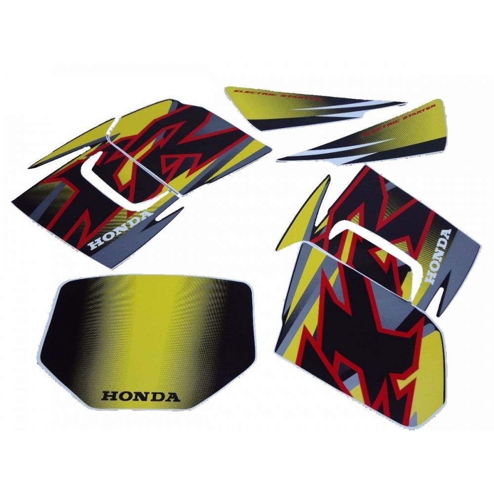 Kit Adesivos Faixas Moto Xr 200 Xr200 Preta 2001 Jogo Adesivo Modelo Original Jotaesse - Jotaesse