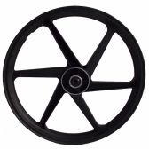 Roda Liga Leve Magnésio Moto Bros 160 ESDD ( Freio a Disco Nas Duas Rodas ) 6 Palitos Preta - Scud