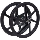 Roda Liga Leve Magnésio Moto Bros 150 Bros 160 ESD (Disco Dianteiro) 6 Palitos Preta - Scud