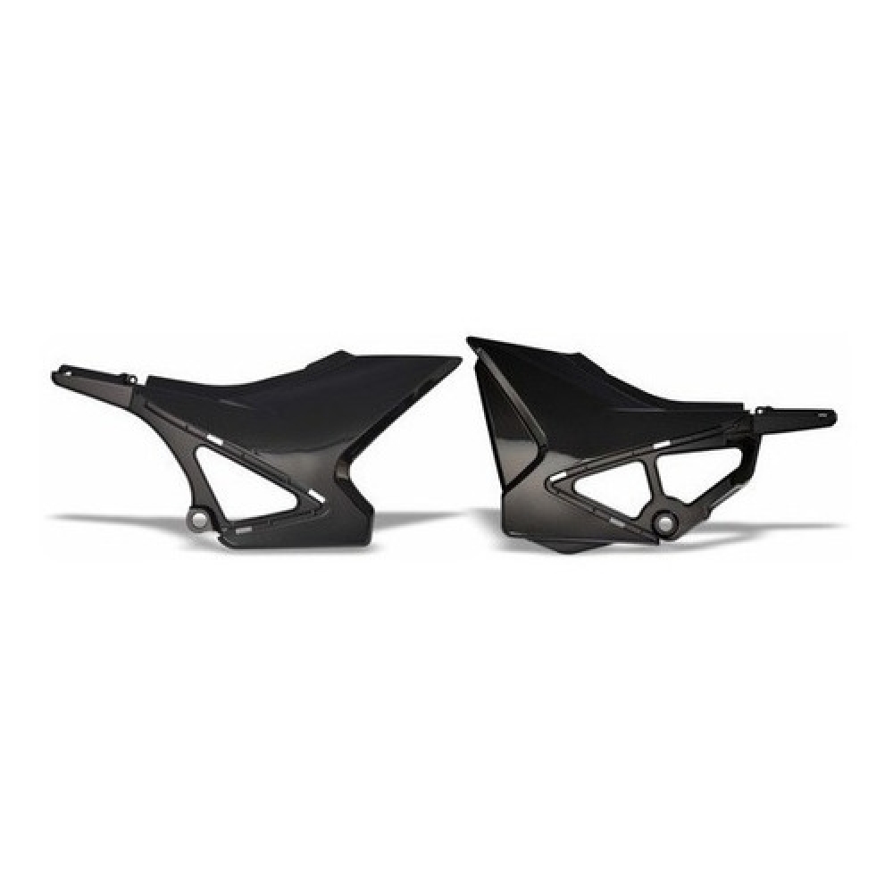 Par Carenagem Lateral Inferior Moto Bros 150 2009 2010 2011 2012 2013 2014 Sub Tampa Preta Modelo Original