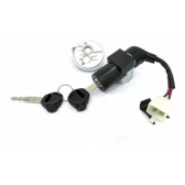Chave Contato Miolo Ignição Moto Biz 125 2006 2007 2008 Modelo Original C/ Chapequi Trava Bloqueador