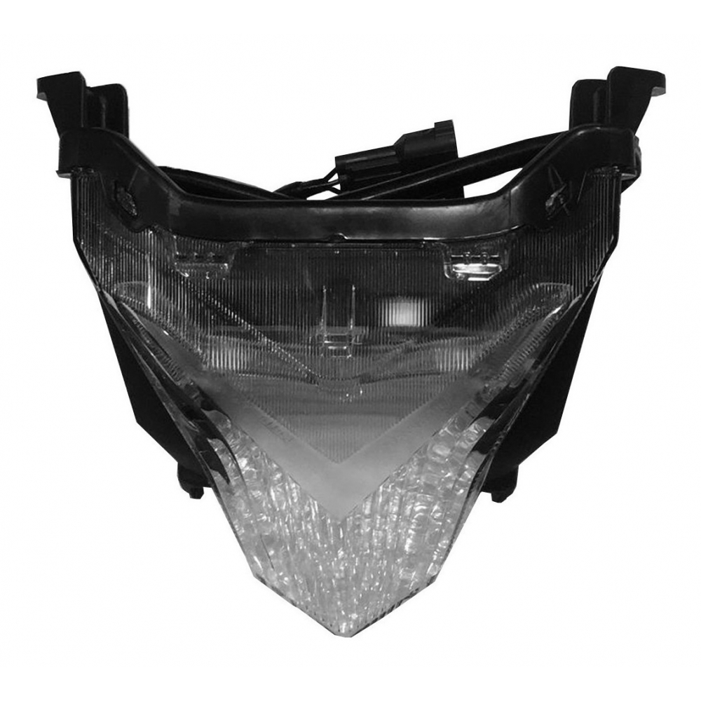 Lanterna Luz Freio Led Traseira Moto Cb 250 F Twister 2015 2016 2017 2018 2019 2020 2021 2022 Completa Cristal