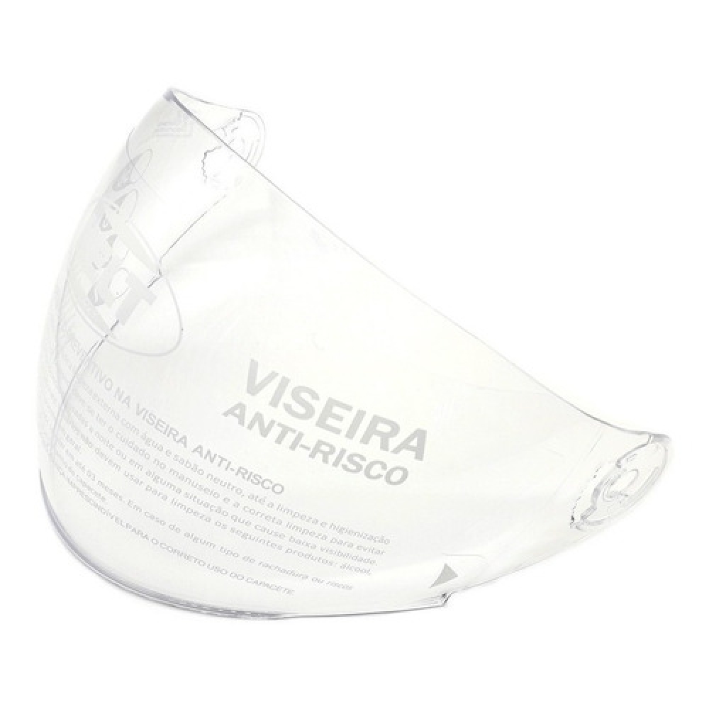 Viseira Capacete Aberto Helt Teen / Sprint Cristal Incolor Original Anti Risco