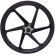 Roda Liga Leve Magnésio Moto Titan 150 Fan 150 até 2013 ( Freio a Disco ) 6 Pontas Scud - Preta