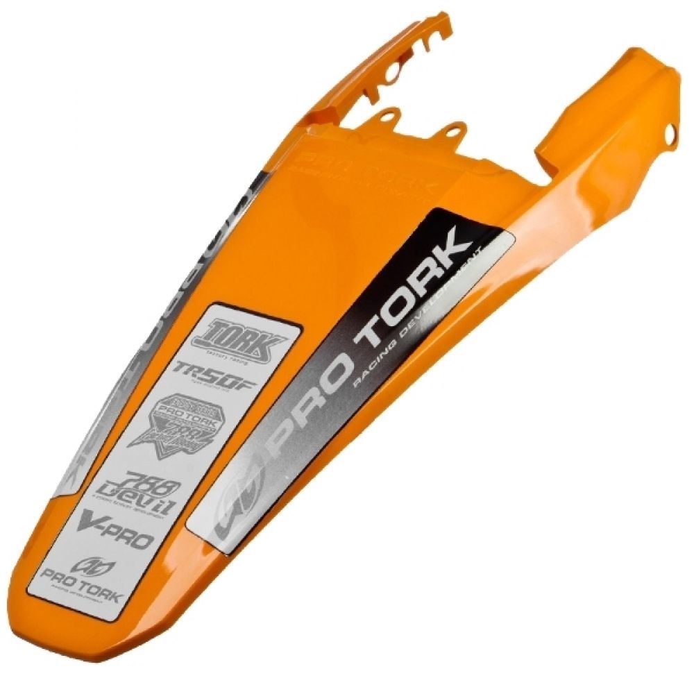 Paralama Traseiro Modelo Xr 250 Tornado Motocross Trilha Off Road Pro Tork - Laranja