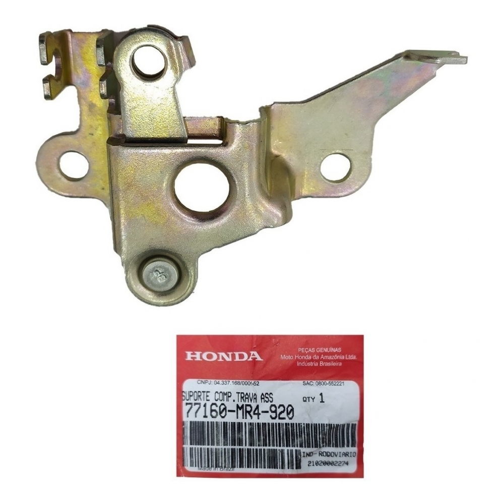 Fechadura Trava Banco Moto Cbx 250 Twister Cbx 200 Strada Nx 400 Falcon 2013 2014 2015 Cb 300 Cb 250 F 15/23 Original Honda - Completa