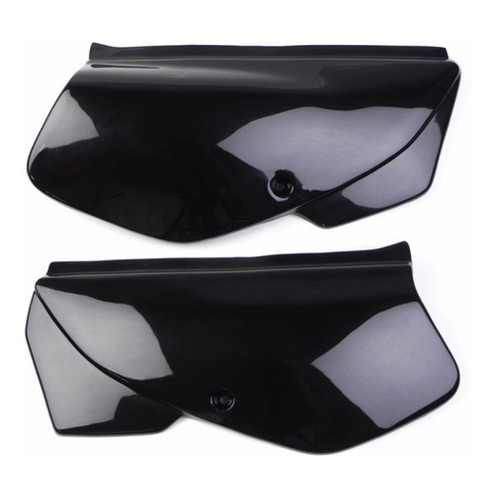 Par De Carenagem Tampa Lateral Moto Honda Xr 200 Xr200 Preta Modelo Original S/ Adesivo
