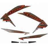 Kit Adesivos Faixa Moto Nxr Bros 150 Es 2011 Preta ( Jogo Adesivo ) - Jotaesse