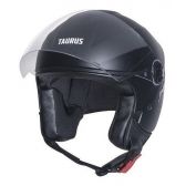Capacete Moto Aberto Joy 23 By Taurus Custom Preto Fsc Couro - Preto Fosco