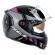 Capacete Moto Feminino Peels Icon Force Esportivo C/ Óculos Sol Interno C/ Selo Inmetro LANÇAMENTO 2024 - Preto Cinza Roxo