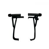 Protetor Motor Perna Mata Cachorro Pop 110 Pop110 Reforço P/ Manobras Gaiola Grau - Aurorense - Preto