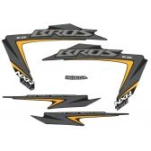 Kit Adesivos Faixa Moto Nxr Bros 150 Es 2012 Preta ( Jogo Adesivo ) - Jotaesse