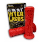 Par De Manopla Punho Moto Titan Fan 125 150 160 Xre 300 Xr 250 Tornado Ybr 125 Circuit Interlagos Vermelha