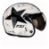 Capacete Moto Aberto Custom Moto Peels Mirage F21 Old Tank Preto Branco C/ Selo Inmetro