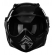Capacete Moto Custom Peels F21 Mirage Classic Solid Piloto Aviador C/ Óculos Interno Queixeira Removível Lançamento - Preto Brilho