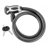 Cadeado Segurança Tranca Anti Furto Capacete Bike Moto Bicicleta K3 Cabo Aço 12X80 CM Zolli