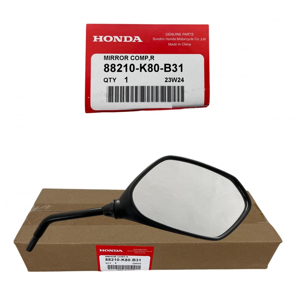 Espelho Retrovisor Lado Direito Moto Elite 125 2019 2020 2021 2022 2023 2024 Original Honda