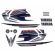 Kit Adesivos Faixa Moto Xtz 125 Azul 2006 ( Jogo Adesivo ) - Jotaesse