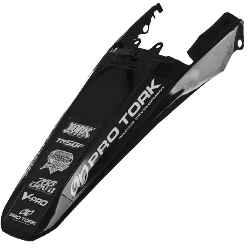 Paralama Traseiro Modelo Xr 250 Tornado Motocross Trilha Off Road Pro Tork - Preto