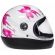 Capacete Feminino Taurus San Marino Formula 1R C/ Flor Femme Modelo Novo - Branco