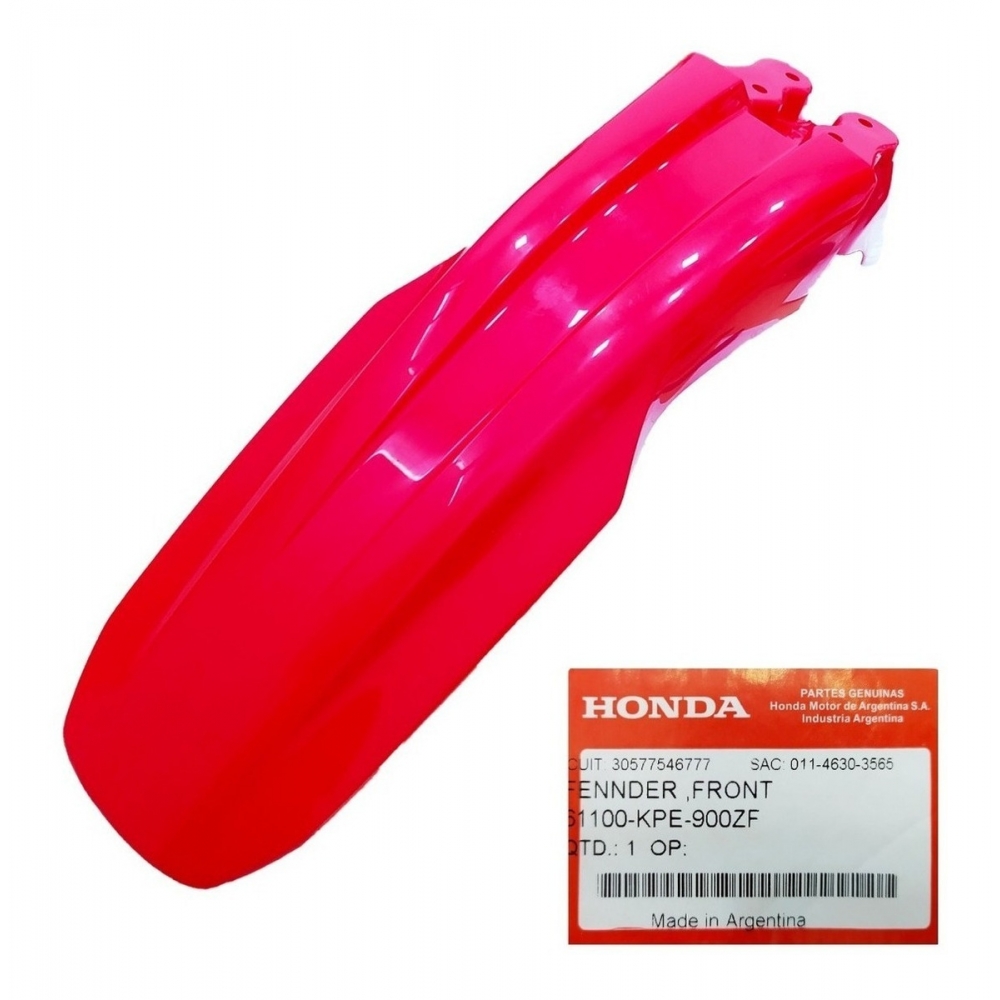 Paralama Dianteiro Moto Xr 250 Tornado Vermelha 2003 2004 2005 2006 2007 2008 Original Honda Vermelho - Preto