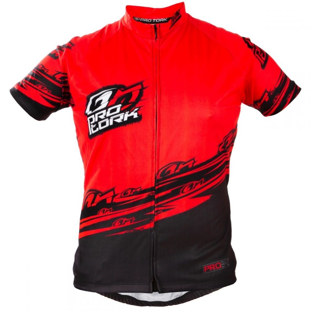 Camisa Camiseta Blusa Caminhada Corrida Ciclismo Bike Line Pro Tork - Vermelha / Preta