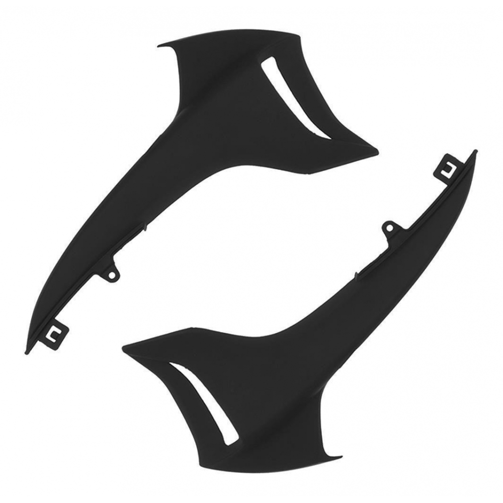 Par De Carenagem Aba Lateral Inferior Do Tanque Moto Cb300 Cb 300 R Preta 2009 2010 2011 2012 - Preto
